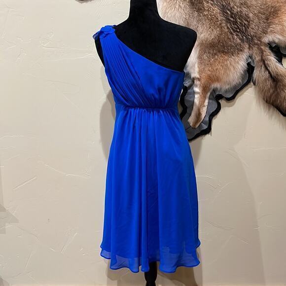 David’s Bridal Blue Cocktail Dress‎ - Picture 2 of 4